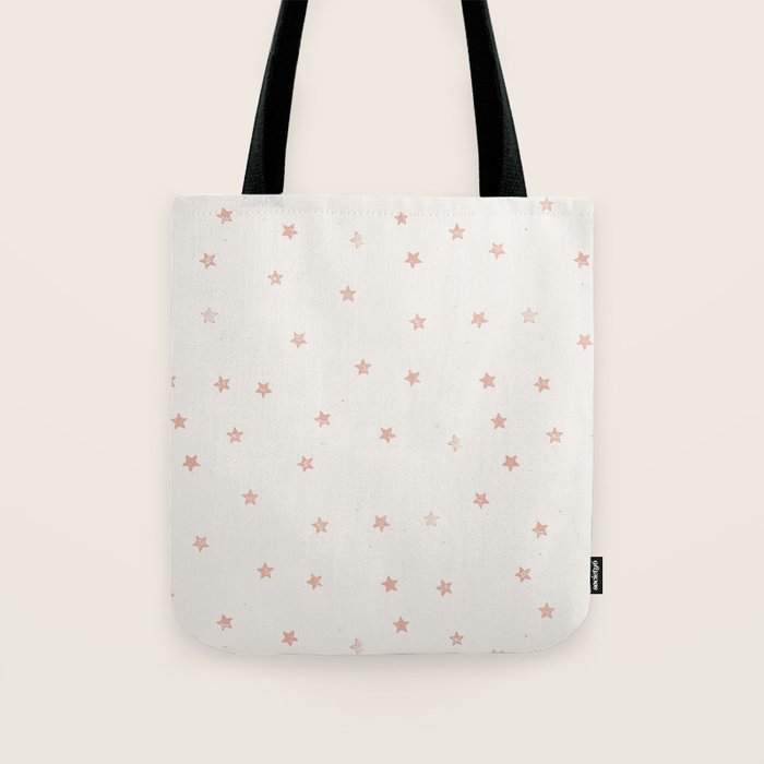 Little Stars Cream & Peach Tote Bag Gallery Image 1