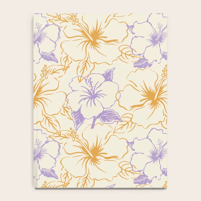 Colorful tropical hibiscus flower art pattern Notebook Gallery Image 4