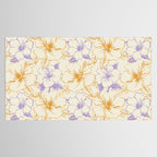 Colorful tropical hibiscus flower art pattern Tablecloth Gallery Image 2