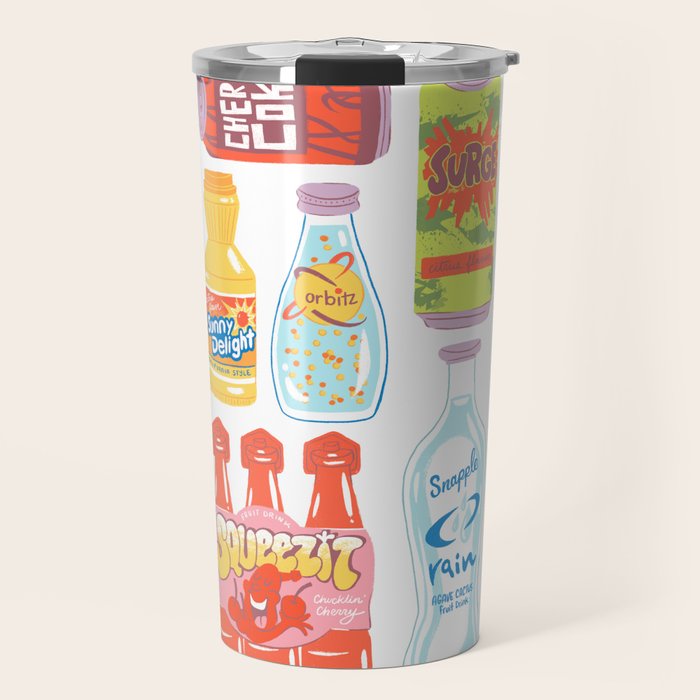90s Drinks Travel Mug Gallery Image 1