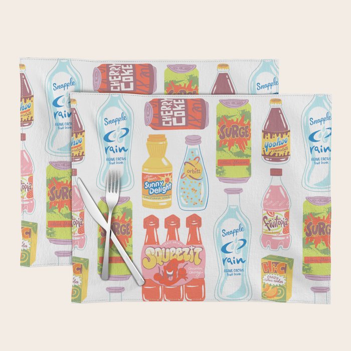 90s Drinks Placemat Gallery Image 1