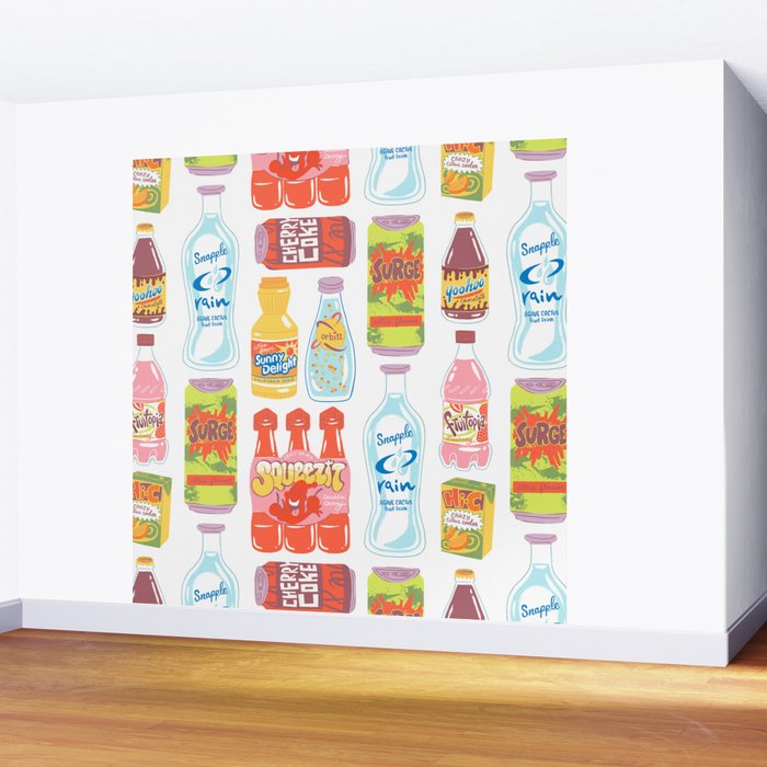 90s Drinks Wall Mural Gallery Image 2