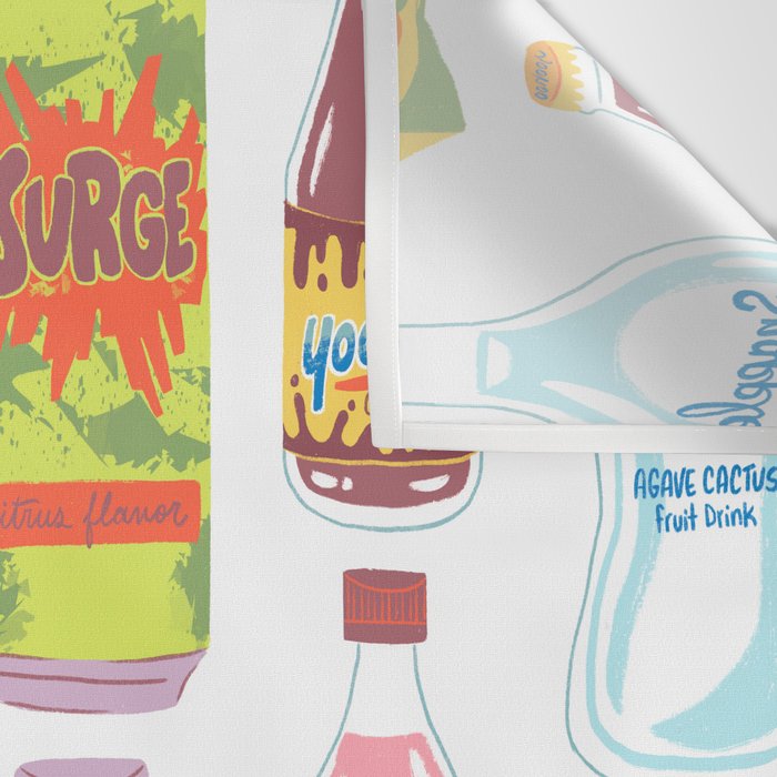 90s Drinks Wall Tapestry Gallery Image 3