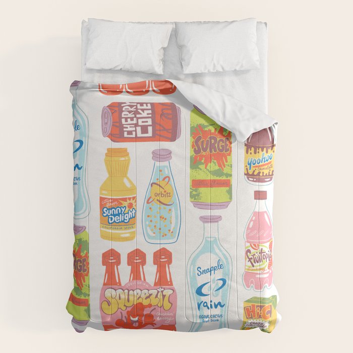 90s Drinks Comforter Gallery Image 1