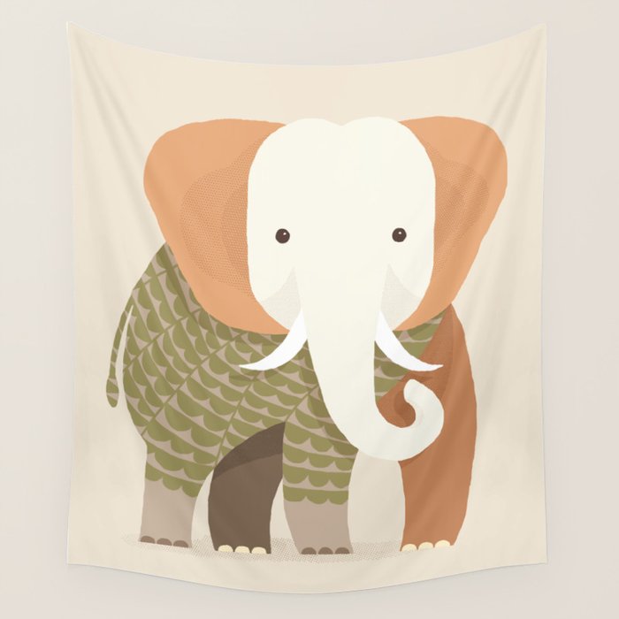 Whimsical Elephant Wall Tapestry Gallery Image 1