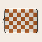 Checkered (Rust Cream) Laptop Sleeve Gallery Image 1