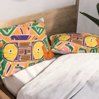 A Suitcase Full of Memories, Retro Cassette Music Mix Tape, Vintage Concept Eclectic Hands Bags Fashion Bohemian Painting Pillow Sham Gallery Image 2