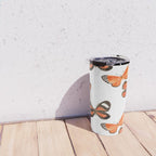 Orange Butterflies Travel Mug Gallery Image 4