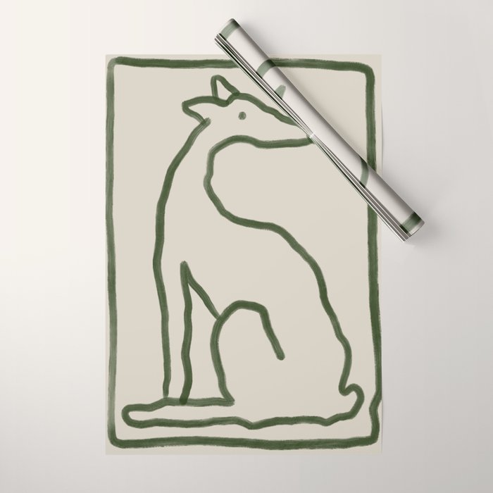 The Dog Waits Wrapping Paper Gallery Image 1