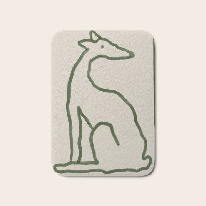 The Dog Waits Bath Mat Gallery Image 1