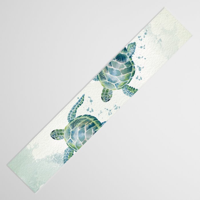 Two Sea Turtles  Table Runner Gallery Image 3