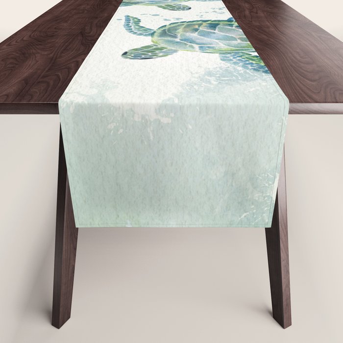 Two Sea Turtles  Table Runner Gallery Image 1