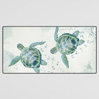 Two Sea Turtles  Desk Mat Gallery Image 3