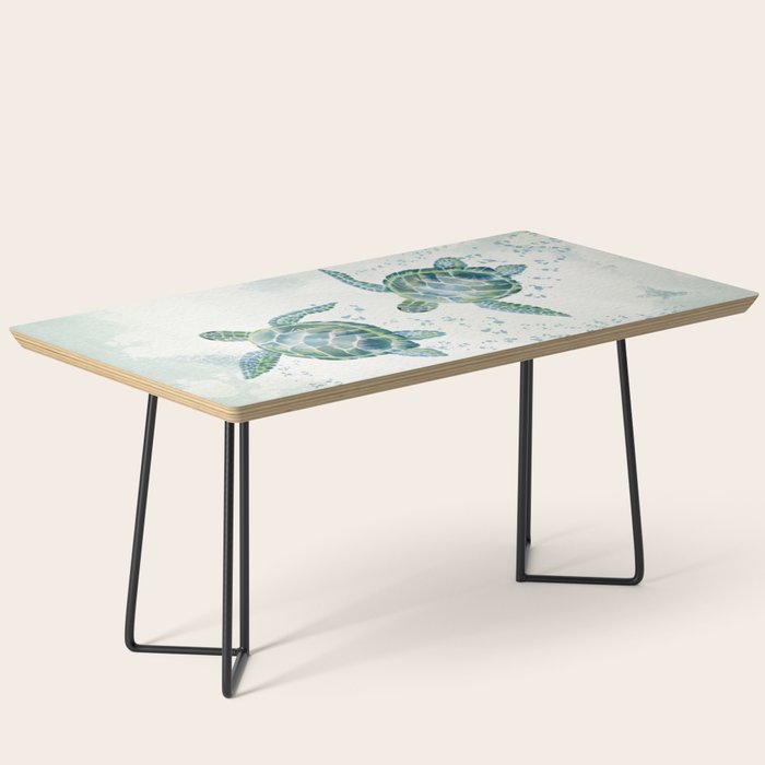 Two Sea Turtles  Coffee Table Gallery Image 1