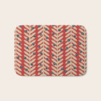Festive Berries / Red, Beige & Blue Bath Mat Gallery Image 1