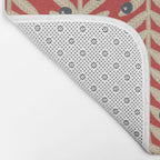 Festive Berries / Red, Beige & Blue Bath Mat Gallery Image 2