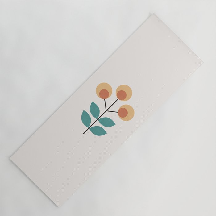 Retro Flower 1-1 Yoga Mat Gallery Image 1