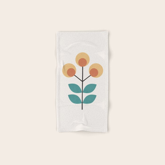 Retro Flower 1-1 Bath Towel Gallery Image 1