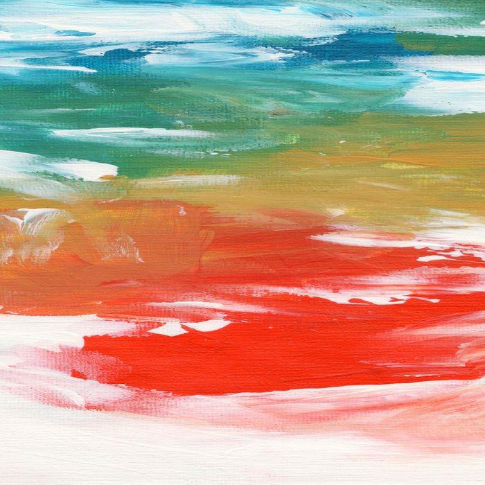 Ejaaz Haniff Colorful Abstract Acrylic Painting 'Storm In Paradise' Coffee Mug Gallery Image 2