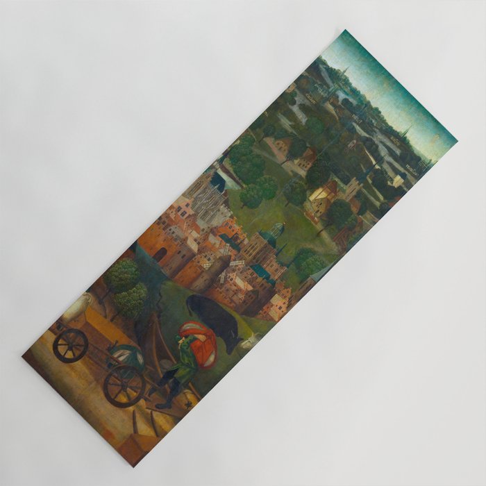 The Saint Elizabethâs Day Flood (c. 1490 - c. 1495) by Master of the St Elizabeth Panels  Yoga Mat Gallery Image 1