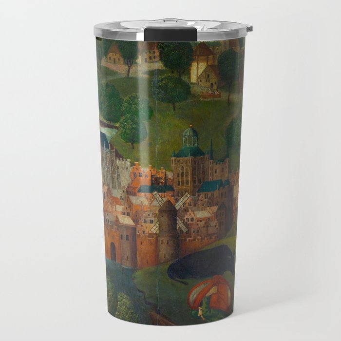 The Saint Elizabethâs Day Flood (c. 1490 - c. 1495) by Master of the St Elizabeth Panels  Travel Mug Gallery Image 1