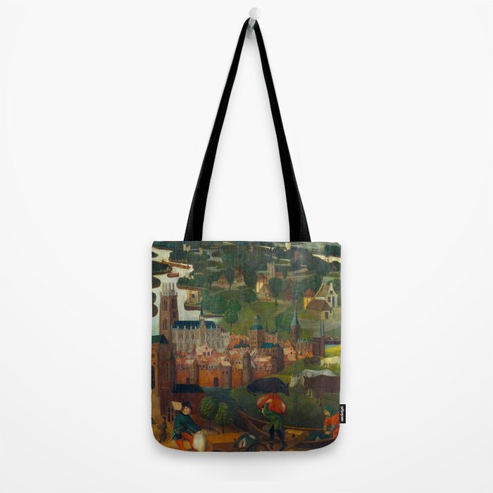 The Saint Elizabethâs Day Flood (c. 1490 - c. 1495) by Master of the St Elizabeth Panels  Tote Bag Gallery Image 2