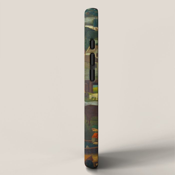 The Saint Elizabethâs Day Flood (c. 1490 - c. 1495) by Master of the St Elizabeth Panels  iPhone Case Gallery Image 2
