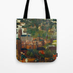 The Saint Elizabethâs Day Flood (c. 1490 - c. 1495) by Master of the St Elizabeth Panels  Tote Bag Gallery Image 1