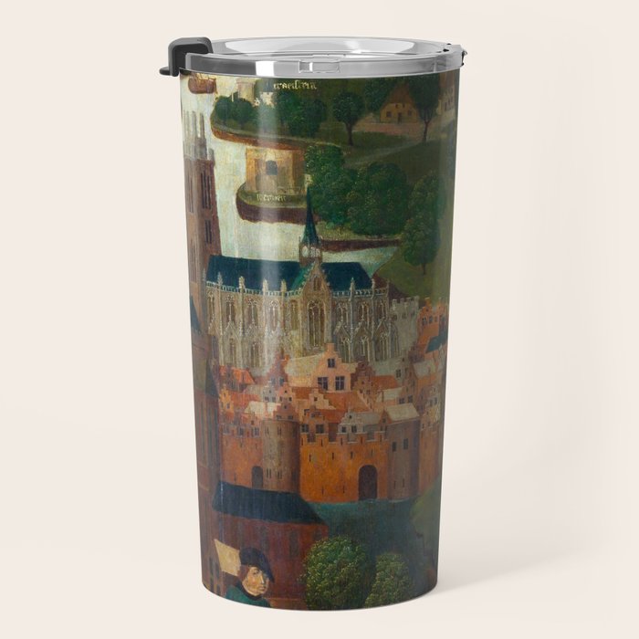 The Saint Elizabethâs Day Flood (c. 1490 - c. 1495) by Master of the St Elizabeth Panels  Travel Mug Gallery Image 3