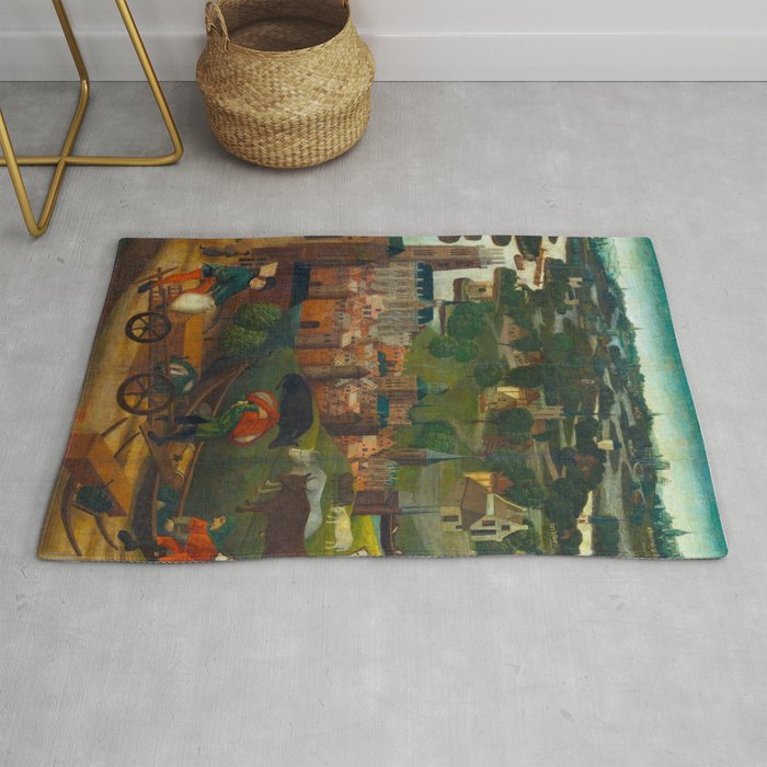 The Saint Elizabethâs Day Flood (c. 1490 - c. 1495) by Master of the St Elizabeth Panels  Rug Gallery Image 1