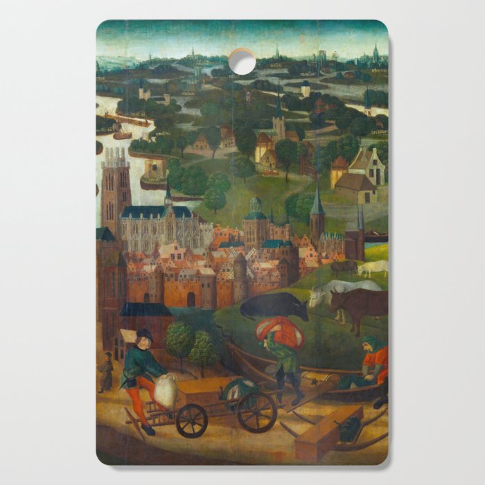 The Saint Elizabethâs Day Flood (c. 1490 - c. 1495) by Master of the St Elizabeth Panels  Cutting Board Gallery Image 1