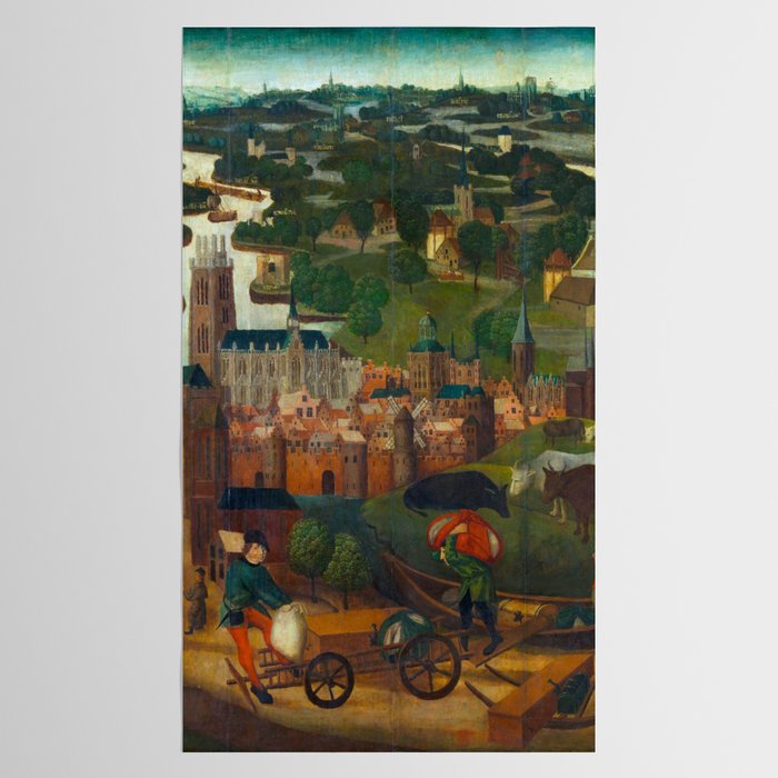 The Saint Elizabethâs Day Flood (c. 1490 - c. 1495) by Master of the St Elizabeth Panels  Tablecloth Gallery Image 2