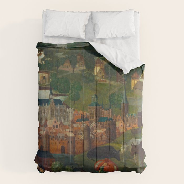 The Saint Elizabethâs Day Flood (c. 1490 - c. 1495) by Master of the St Elizabeth Panels  Comforter Gallery Image 6