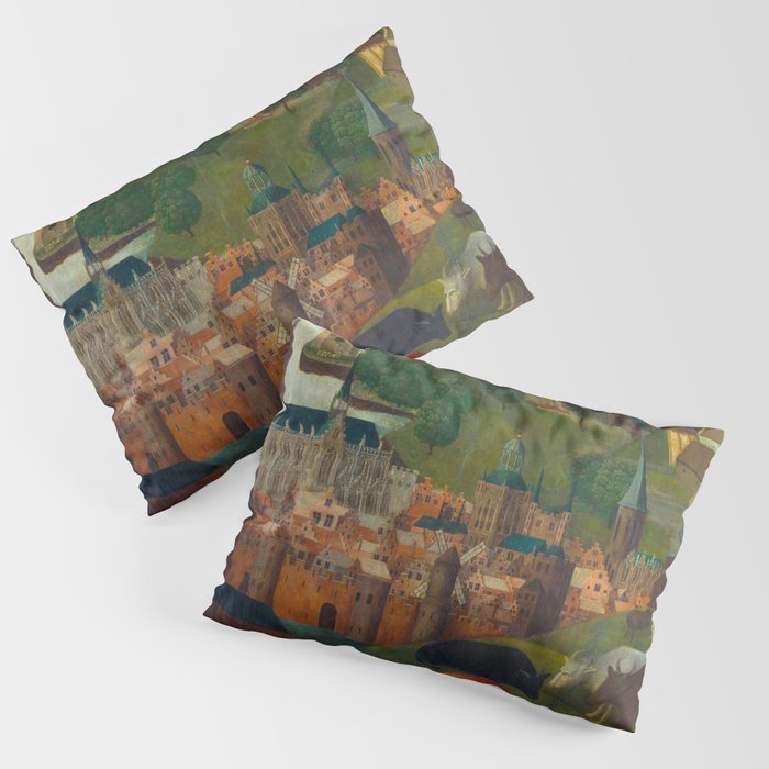 The Saint Elizabethâs Day Flood (c. 1490 - c. 1495) by Master of the St Elizabeth Panels  Pillow Sham Gallery Image 3