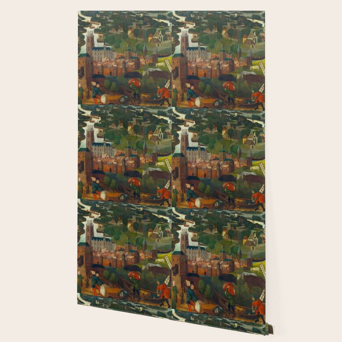 The Saint Elizabethâs Day Flood (c. 1490 - c. 1495) by Master of the St Elizabeth Panels  Wallpaper Gallery Image 2