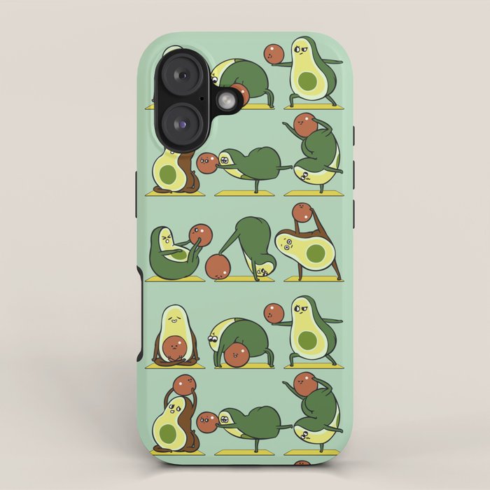 Avocado Yoga With The Seed iPhone Case Gallery Image 1