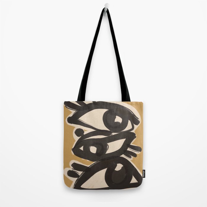 Abstract line art eyes 10 Tote Bag Gallery Image 2