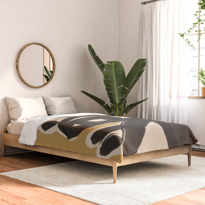Abstract line art eyes 10 Comforter Gallery Image 2