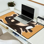 Abstract line art eyes 10 Desk Mat Gallery Image 2