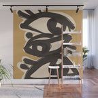 Abstract line art eyes 10 Wall Mural Gallery Image 1