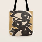 Abstract line art eyes 10 Tote Bag Gallery Image 1