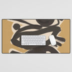 Abstract line art eyes 10 Desk Mat Gallery Image 1