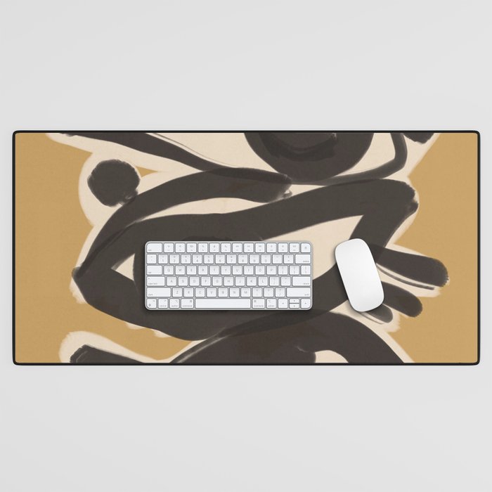 Abstract line art eyes 10 Desk Mat Gallery Image 1