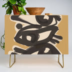 Abstract line art eyes 10 Credenza Gallery Image 1