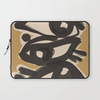 Abstract line art eyes 10 Laptop Sleeve Gallery Image 1