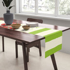 Green Retro Stripes Tomatoes Table Runner Gallery Image 2