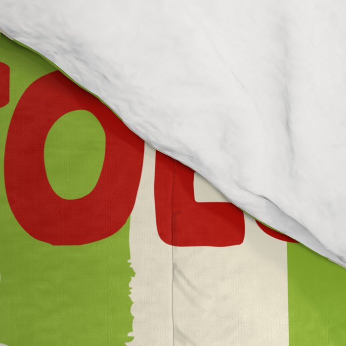 Green Retro Stripes Tomatoes Comforter Gallery Image 4