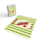 Green Retro Stripes Tomatoes Jigsaw Puzzle Gallery Image 2