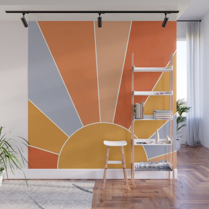 Sunburst - dusk Wall Mural Gallery Image 1