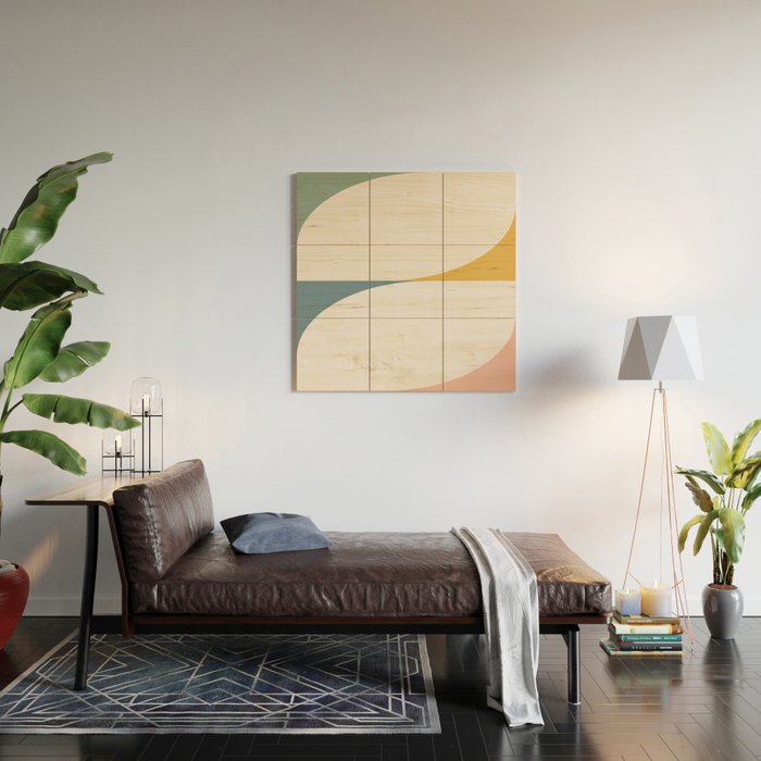 Almond Abstract X Wood Wall Art Gallery Image 2